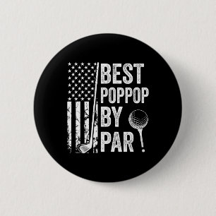 Best Poppop By Par Usa Flag Golf Fathers Day Golfi 6 Cm Round Badge