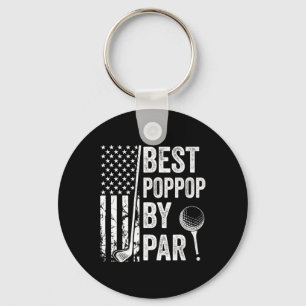 Best Poppop By Par Usa Flag Golf Fathers Day Golfi Key Ring