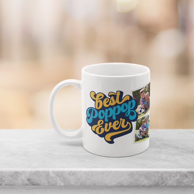 Best Poppop Ever | Grandpa Photo Coffee Mug (Creator Uploaded)