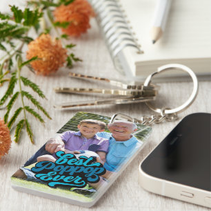 Best Poppop Ever Grandpa Photo Key Ring