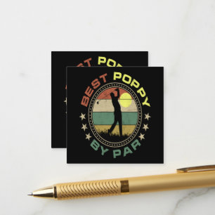 Best Poppy By Par Enclosure Card