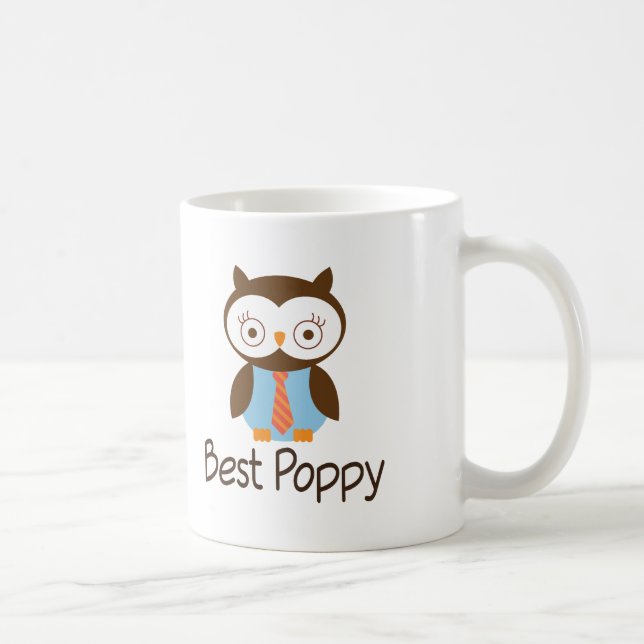 Best Poppy Owl Coffee Mug (Right)