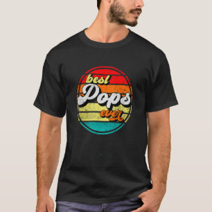Best Pops Ever Father s Day Grandpa Vintage Retro  T-Shirt