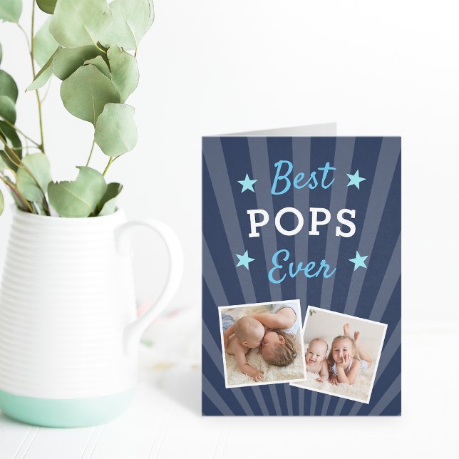 Best Pops Ever | Father's Day Photo Card (Creator Uploaded)