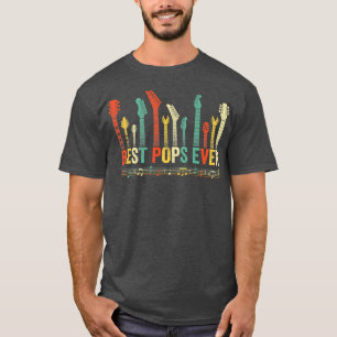 Best Pops Ever Guitar Lover Funny Guitarist Father T-Shirt