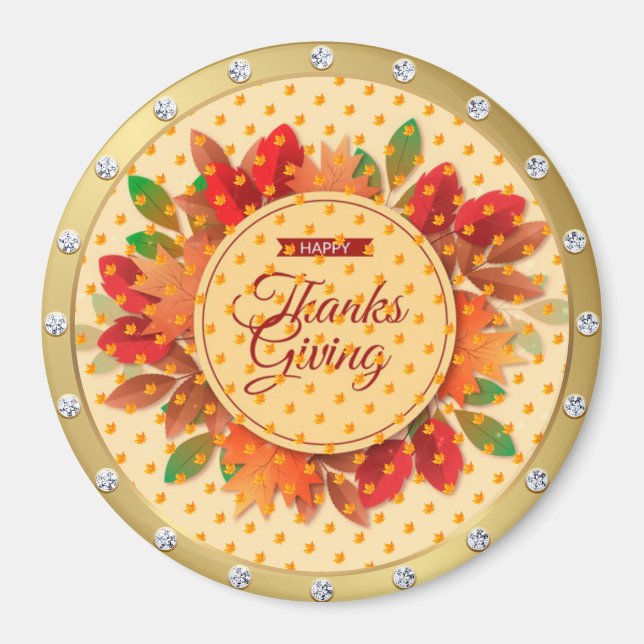 Best Popular Happy Thanksgiving Gift magnet (Front)