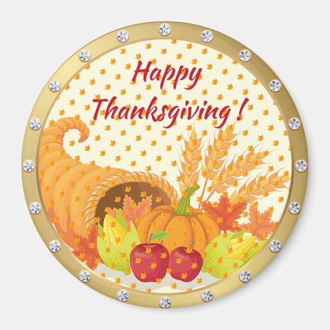 Best Popular Happy Thanksgiving Gift magnet (Front)