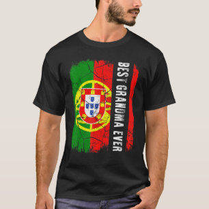Best Portuguese Grandma Ever Portugal Flag Mother' T-Shirt