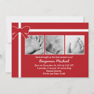 Best Present Baby Announcement and Christmas Card