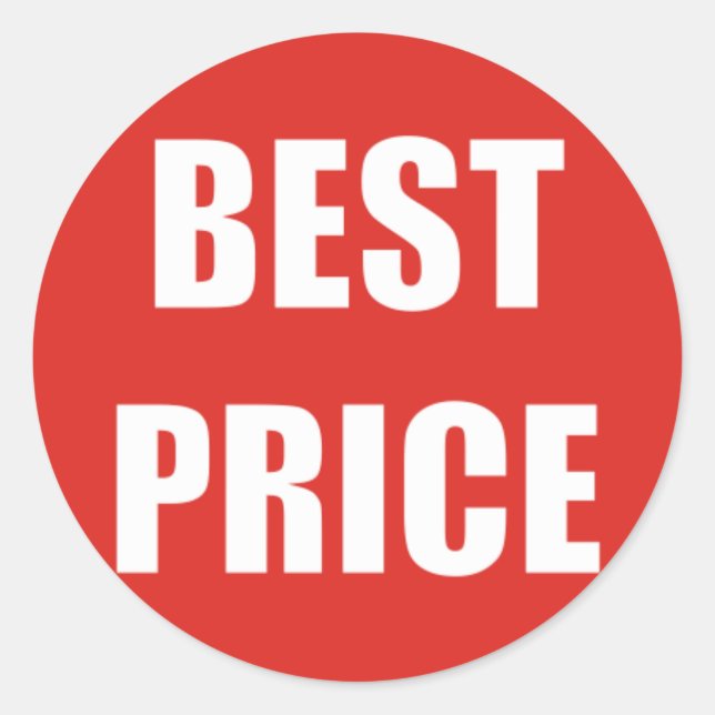 BEST PRICE Discount Sale Sticker (Front)