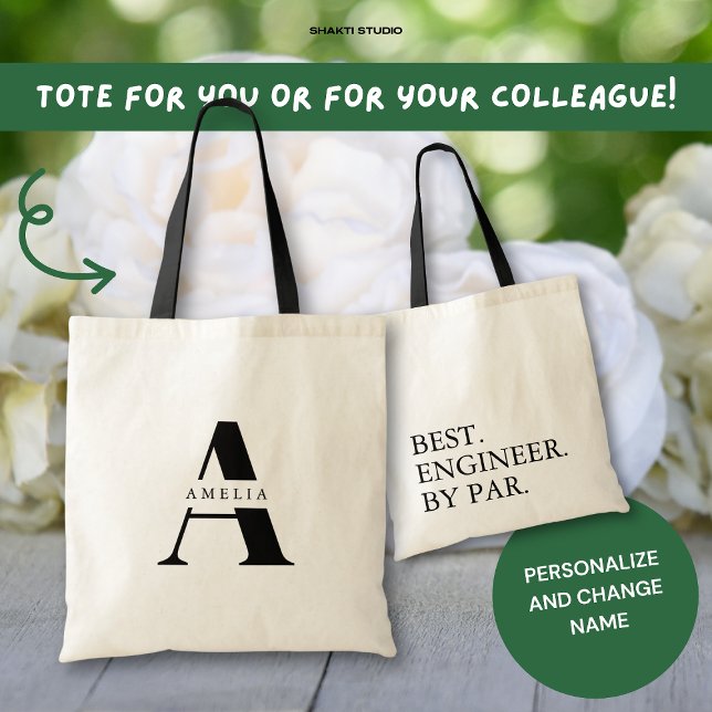 Best Professional Initial Name Custom Daily Tote Bag (Creator Uploaded)