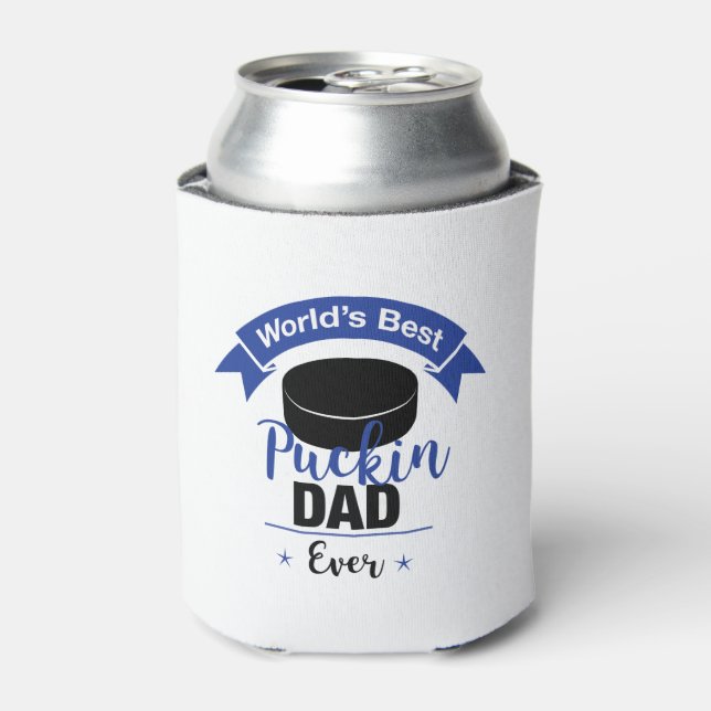 Best Puckin Dad Ever Can Cooler (Can Front)