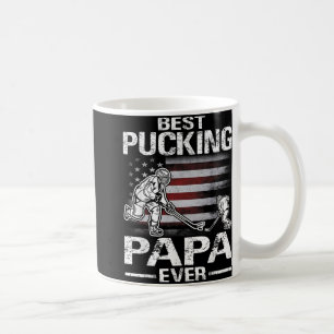 Best Pucking Papa Ever Hockey Fathers Day Gift Coffee Mug