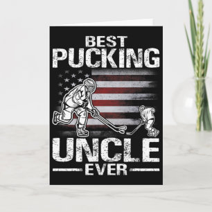 Best Pucking Uncle Ever Hockey Father's Day Gift Card