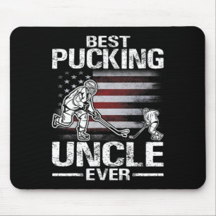 Best Pucking Uncle Ever Hockey Father's Day Gift Mouse Pad