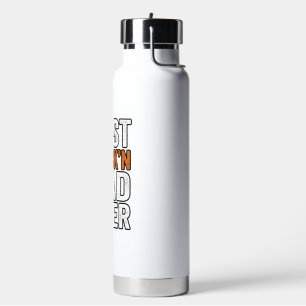 Best Puck'n Dad Ever Hockey Father Vector Design_1 Water Bottle