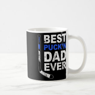 Best Puck'n Dad Ever Shirt Men Hockey Daddy Father Coffee Mug