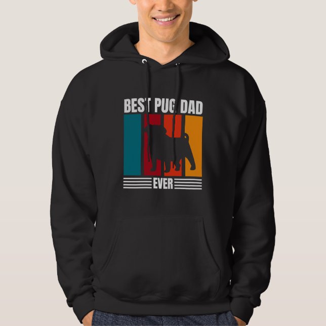 Best Pug Dad Ever Classic T-Shirt 536 Hoodie (Front)