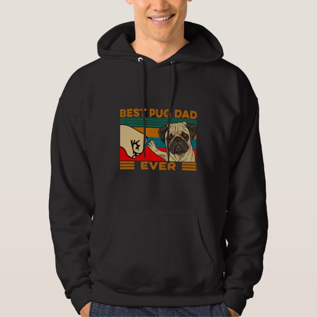 Best Pug Dad Ever Classic T-Shirt Essential T-Shir Hoodie (Front)