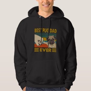 Best Pug Dad Ever Funny Pug Dog Owner Classic T-Sh Hoodie