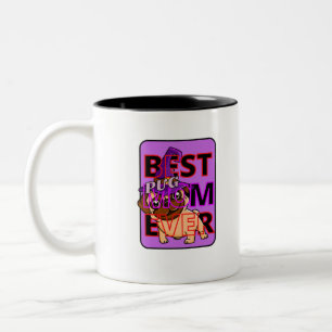 Best Pug Mum Ever Two-Tone Coffee Mug