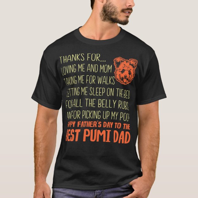 Best Pumi  Father's Day Gift T-Shirt (Front)