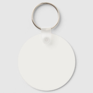 Best Pure White FAF9F6 Colour - Option to Add Name Key Ring