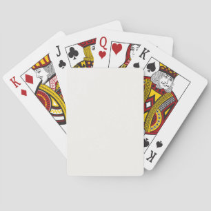 Best Pure White FAF9F6 Colour - Option to Add Name Playing Cards