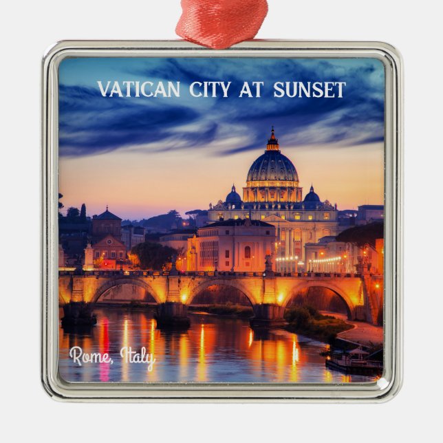 Best quiet places in italy  metal ornament (Front)