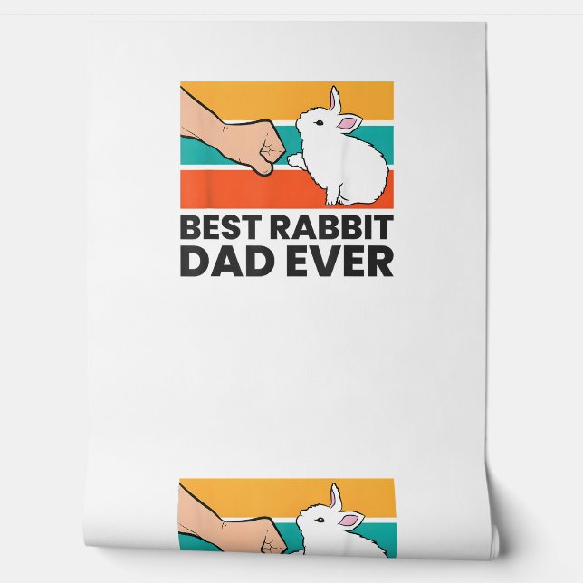 Best Rabbit Dad Ever Funny Rabbit Father Rabbit Bu Wallpaper (Unrolling)