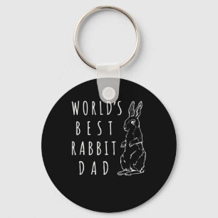 Best Rabbit Dad , Worlds Best Bunny Dad  Apparel Key Ring