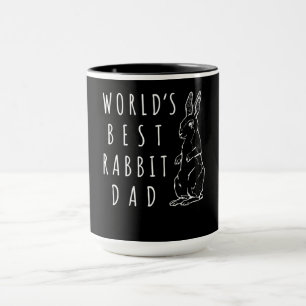 Best Rabbit Dad , Worlds Best Bunny Dad Apparel Mug