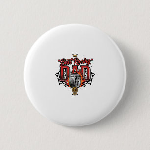 Best Racing Dad Vintage Tire Father’s Day 6 Cm Round Badge