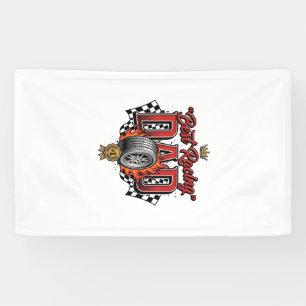 Best Racing Dad Vintage Tire Father’s Day Banner