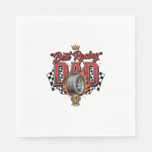 Best Racing Dad Vintage Tire Father’s Day Napkin