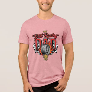 Best Racing Dad Vintage Tire Father’s Day Tri-Blend Shirt