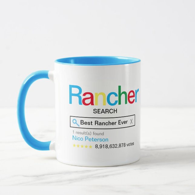 Best Rancher Ever Search engine Result With name Mug (Left)