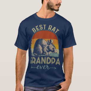 Best Rat Grandpa Ever Retro Rat Graphic Father's D T-Shirt