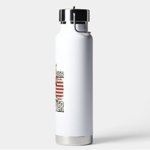 Best Rat Terrier Dad Ever Patriotic Dog Shirt Desi Water Bottle