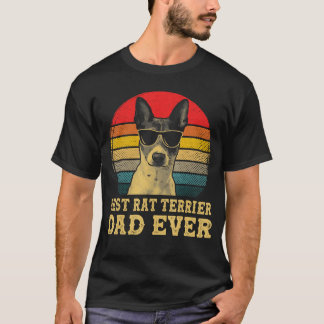 Best Raterrier Dad Ever Dog Lovers Retro Vintage g T-Shirt