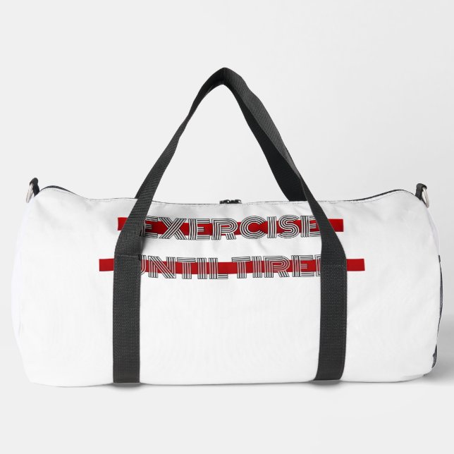 Best real gym for fitness lovers strength duffle bag (Front)