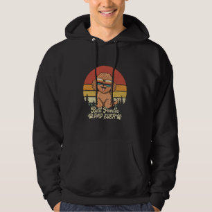 Best Red Toy Poodle Dad Ever Vintage Retro Dog Fat Hoodie