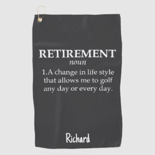 Best Retirement Gifts For Golfers Funny Retired Golf Towel