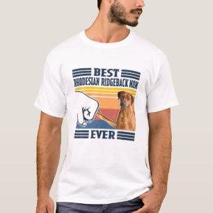 Best Rhodesian Ridgeback Mum Ever Vintage Mother D T-Shirt