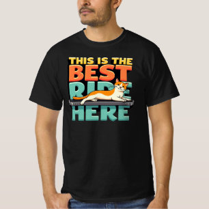 Best Ride Ever Cat on Skateboard T-Shirt