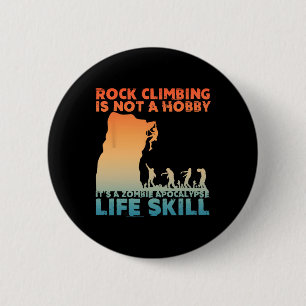 Best Rock Climbing Art For Men Women Rock Climber 6 Cm Round Badge