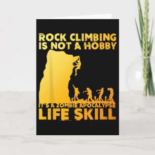 Best Rock Climbing Art For Men Women Rock Climber Card