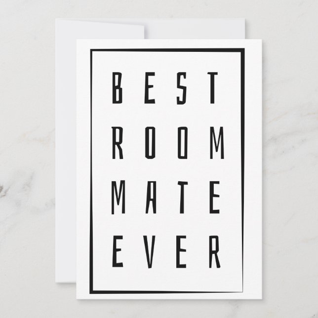 🖤 best roommate ever card (Front)