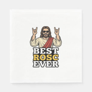 Best Rosc Ever Vintage Rock Hand Religious Shirt_1 Napkin