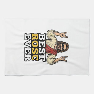 Best Rosc Ever Vintage Rock Hand Religious Shirt_1 Tea Towel